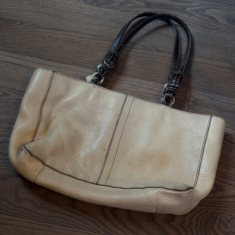 Leather coach bag